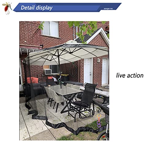 Mosquito Netting for 15FT Patio Umbrella Double