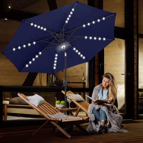 Solar Patio Umbrella with a Centre Light
