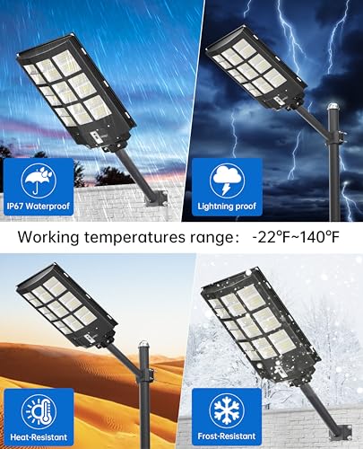Y 9000W Solar Street Lights Outdoor