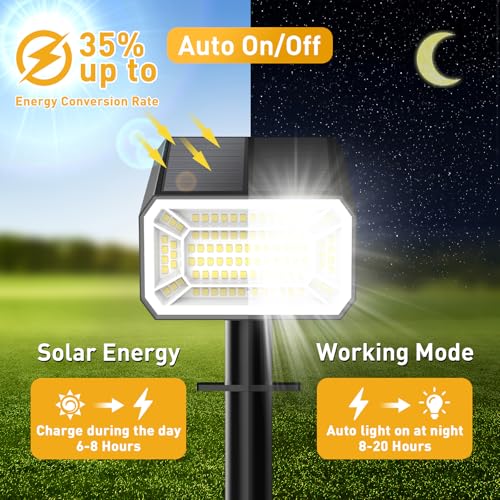 Solar Spot Lights Outdoor (8 Count)