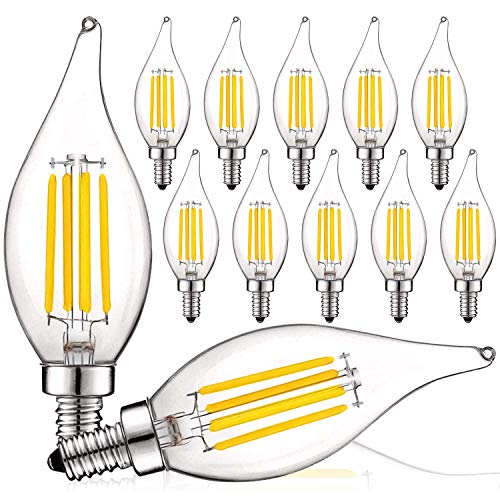 Vintage Candelabra LED Bulb 60W Equivalent (12 Count)