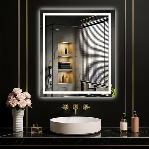 24"X28" LED Bathroom Mirror with Lights