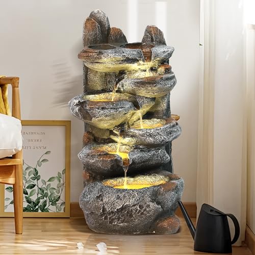 Outdoor Cascading Rock Water Fountain