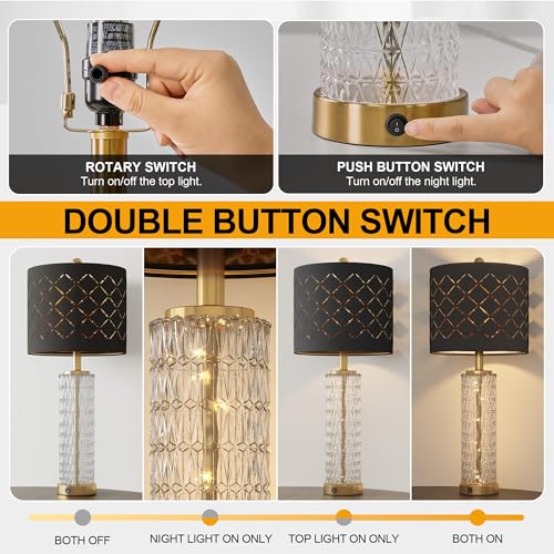 27.75" Modern Table Lamps Set of 2 (2 Count)