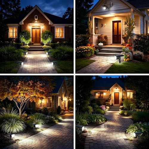 Solar Lights Outdoor Waterproof IP65 (4 Count)