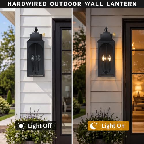 22.44 Inch Dusk to Dawn Outdoor Wall Light