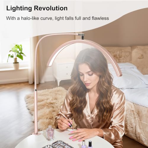 Professional Half Moon LED Desk Light for Nail Techs & Artists