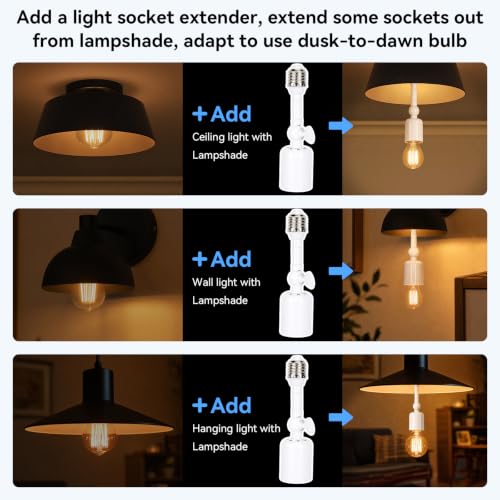 6.7 Inch Light Socket Extender 2 (2 Count)