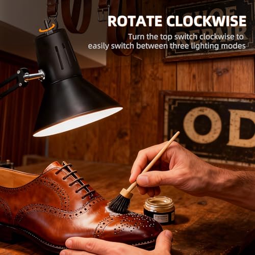 Black Desk Lamp with Clamp