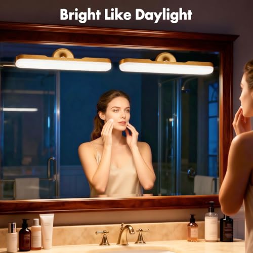 Set of 2 Wireless Vanity Makeup Lights for Mirror (2 Count)