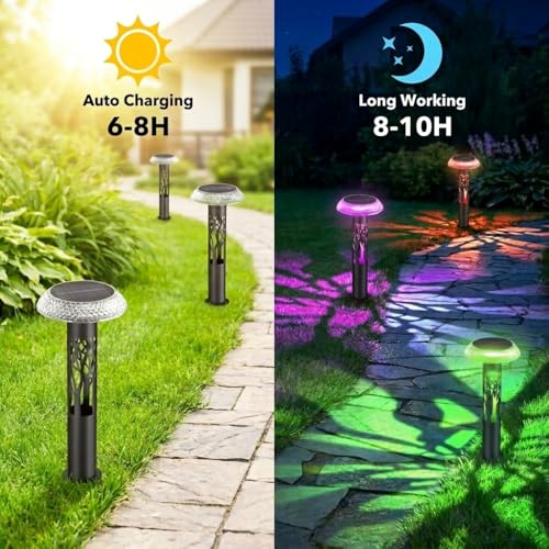Solar Pathway Lights Outdoor (6 Count)