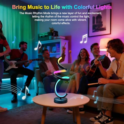 Modern Spiral LED RGB Table Lamp