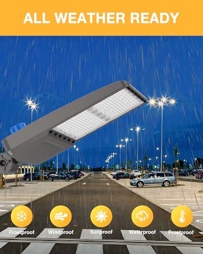 LED Parking Lot Light 300W 42000LM 5000K (2 Count)