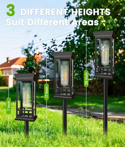 4 Pack Bright Solar Garden Lights (4 Count)