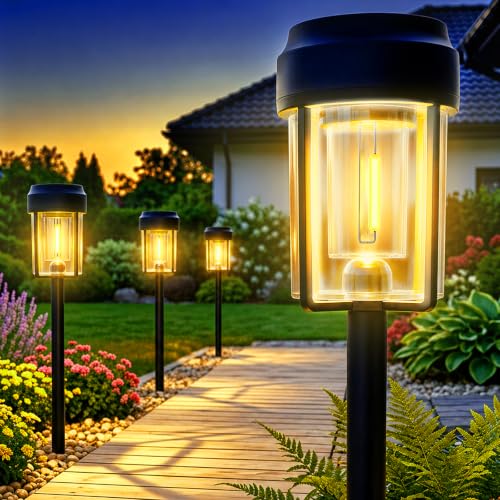 Solar Pathway Lights Outdoor (6 Count)