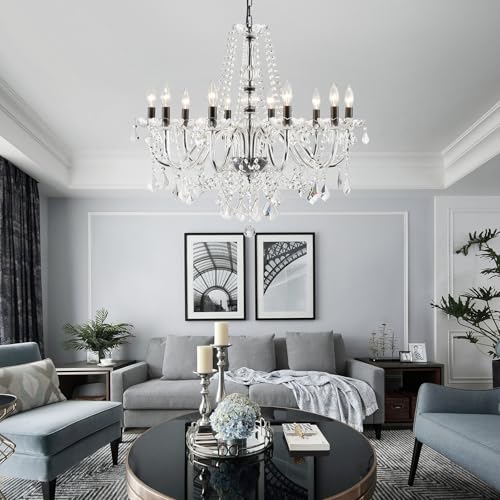 Large Crystal Chandelier