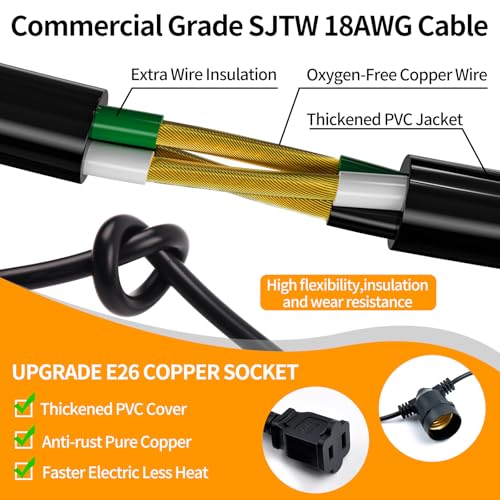 S14 LED Outdoor String Lights (48 Foot)