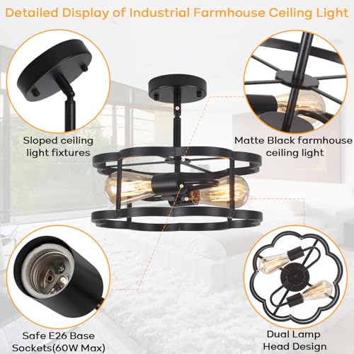Semi Flush Mount Ceiling Light