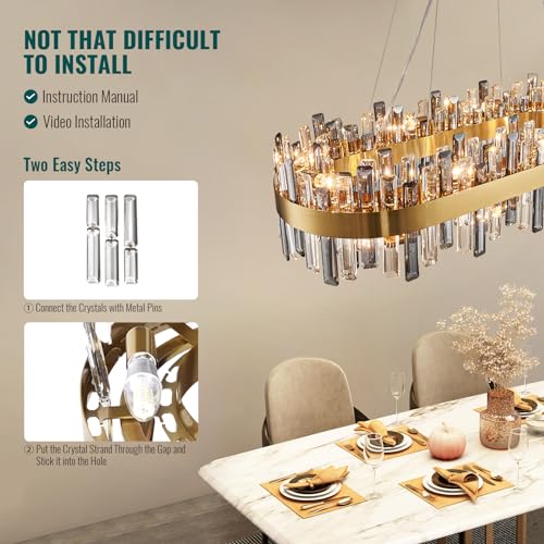 16 Light Modern Crystal Chandelier
