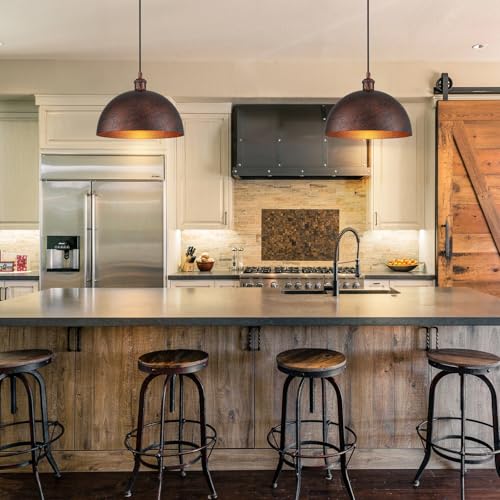 11.8” Industrial Metal Dome Pendant Light