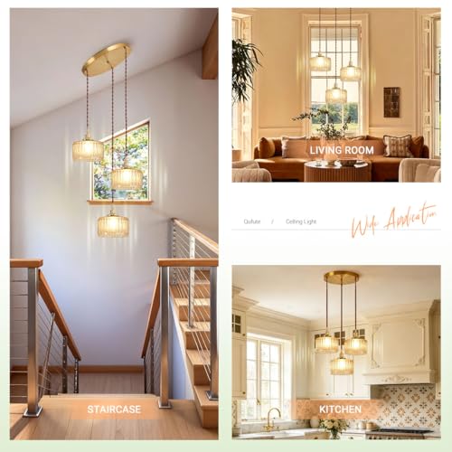 Amber Chandelier Mid