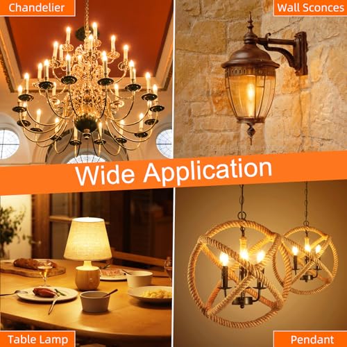 E12 Candelabra Bulb 40 watt Equivalent (12 Count)