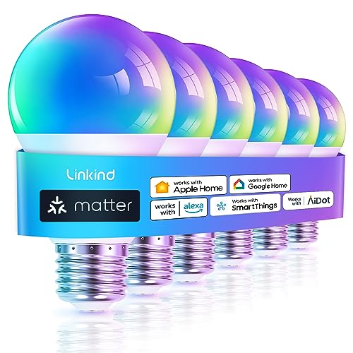 Matter Smart Light Bulb (6 Count)