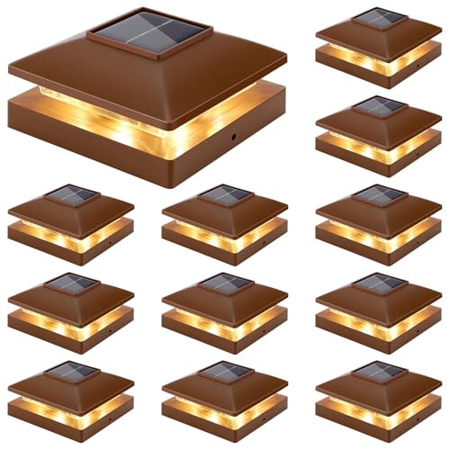 Solar Post Cap Lights Outdoor 12pack (12 Count)