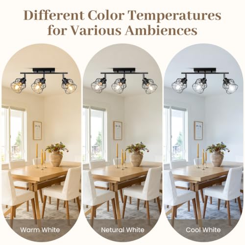 3 Lights Semi Flush Mount Ceiling Light (3-Light)