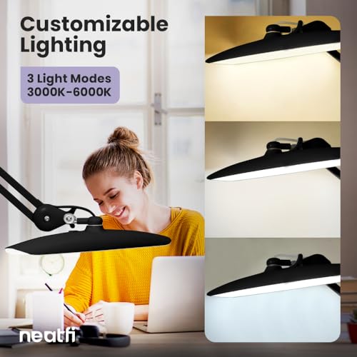 XL 2200 Lumens 20W LED Desk Lamp with Clamp