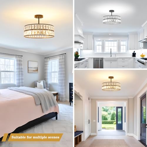 Crystal Ceiling Light Fixture