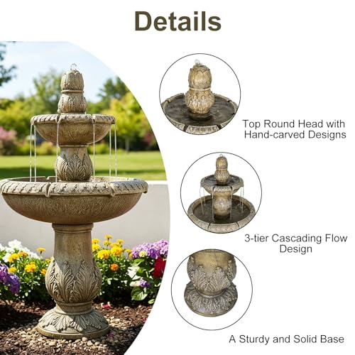 47.2" Water Fountain Outdoor