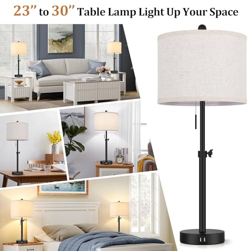 Adjustable Table Lamps for Bedroom Set of 2 (2 Count)