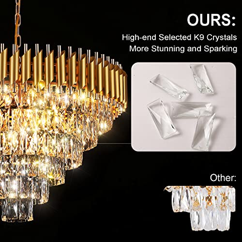 Gold Crystal Chandelier