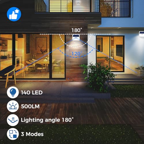 White Solar Lights Outdoor Waterproof (4 Count)