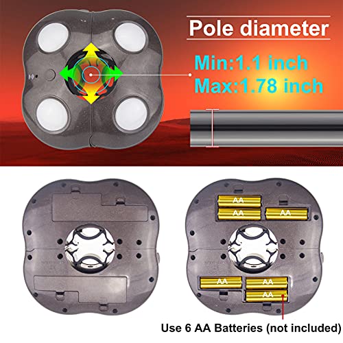 Patio Umbrella Light Outdoor Wireless Battery Operated LED Table Umbrella Lights with Remote