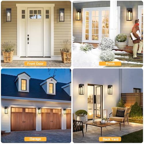 Large Porch Lights with GFCI Outlet