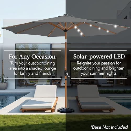 10ft Solar Market Patio Umbrella w