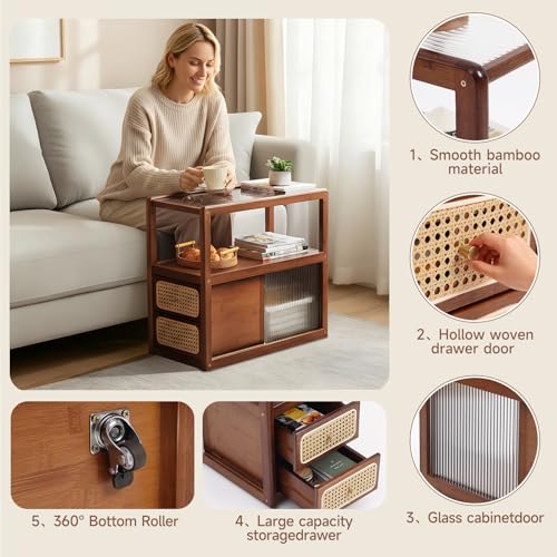 Rattan Nightstand