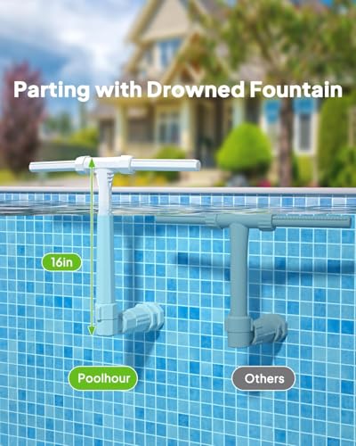 Dual Spray Pool Fountain for Above Ground and Inground