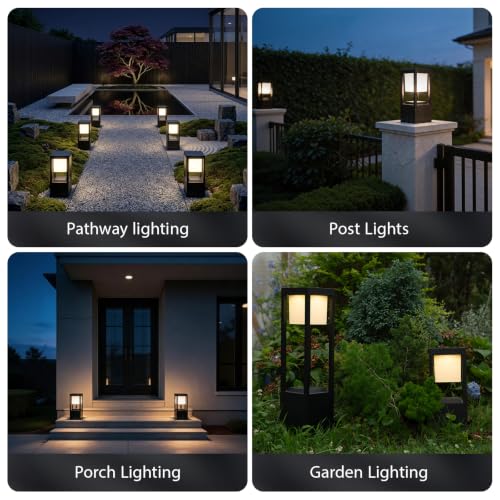Solar Floor Lamp Outdoor Waterproof (4 Count)