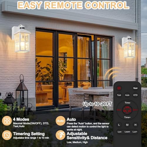 Porch Lights with GFCI Outlet with Remote