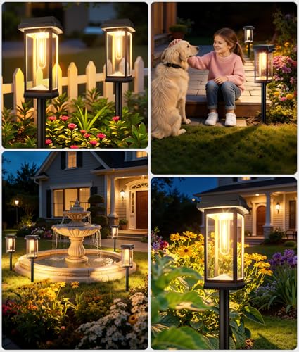 Solar Pathway Lights Outdoor (8 Count)