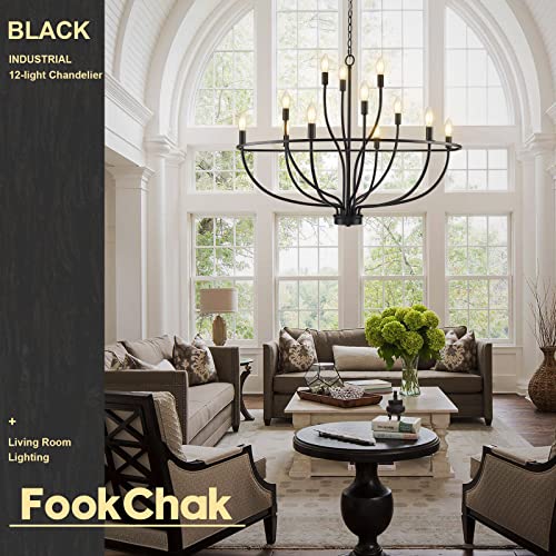 Black Chandelier 12 Light