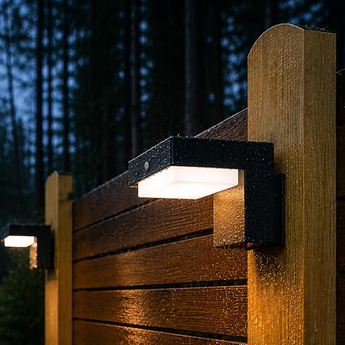 Solar Powered Wall Lamps (2 Count)
