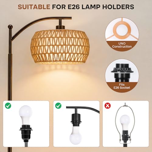 Boho Rattan Lamp Shade