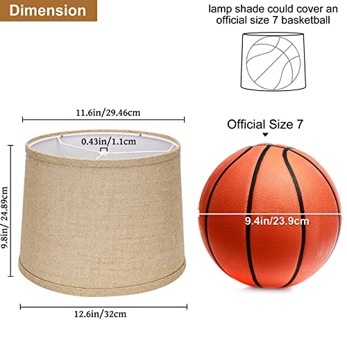Burlap Lampshades Set of 2