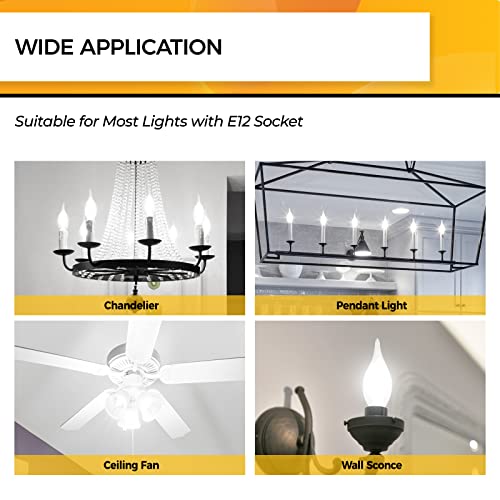 Candelabra Light Bulbs 5000K (12 Count)
