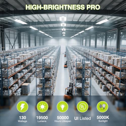 32 Pack 130W LED Linear High Bay Shop Light (3 Count)
