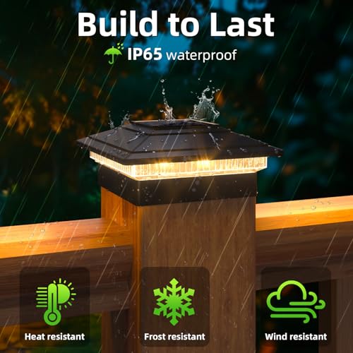 Solar Post Cap Lights 6pack (6 Count)
